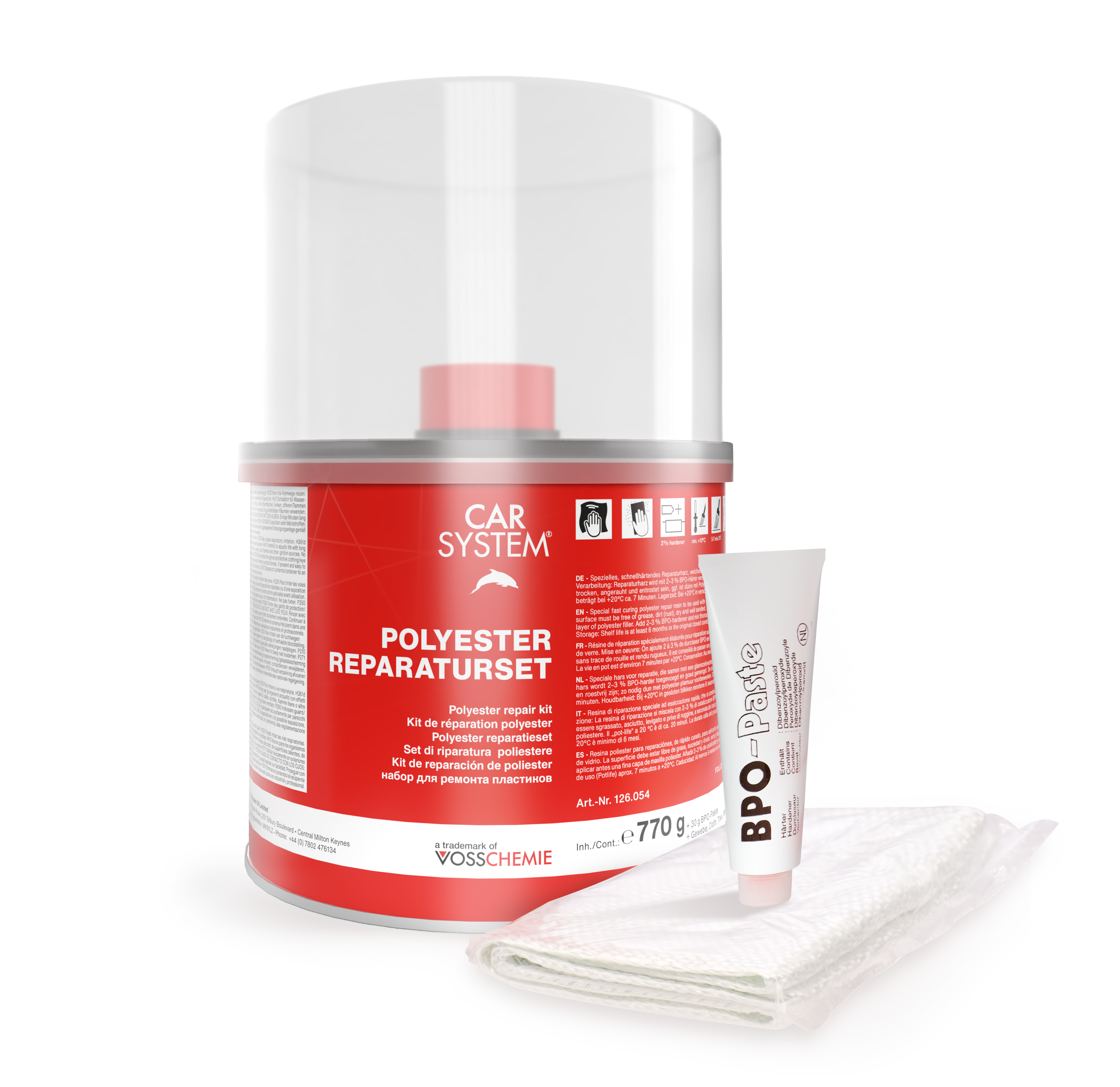 Carsystem Polyester reparatieset 800g