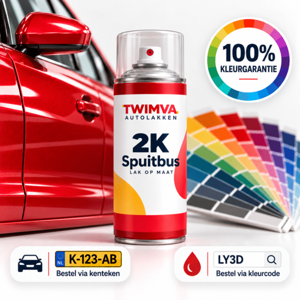 2K spuitbus autolak met verharder op kleur 400ml