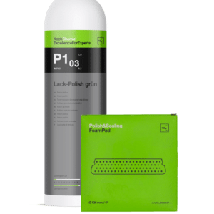 Autolak Polijstset Koch Chemie P1.03 + Polijstpad Ø126 mm