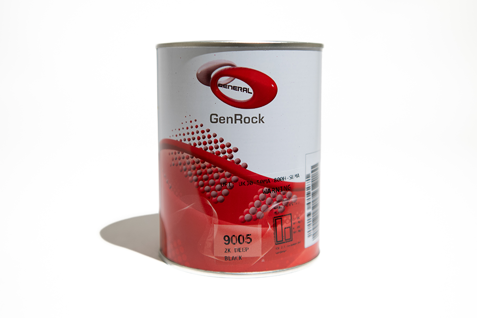 General Paint GenRock 2K Deep Black RAL9005
