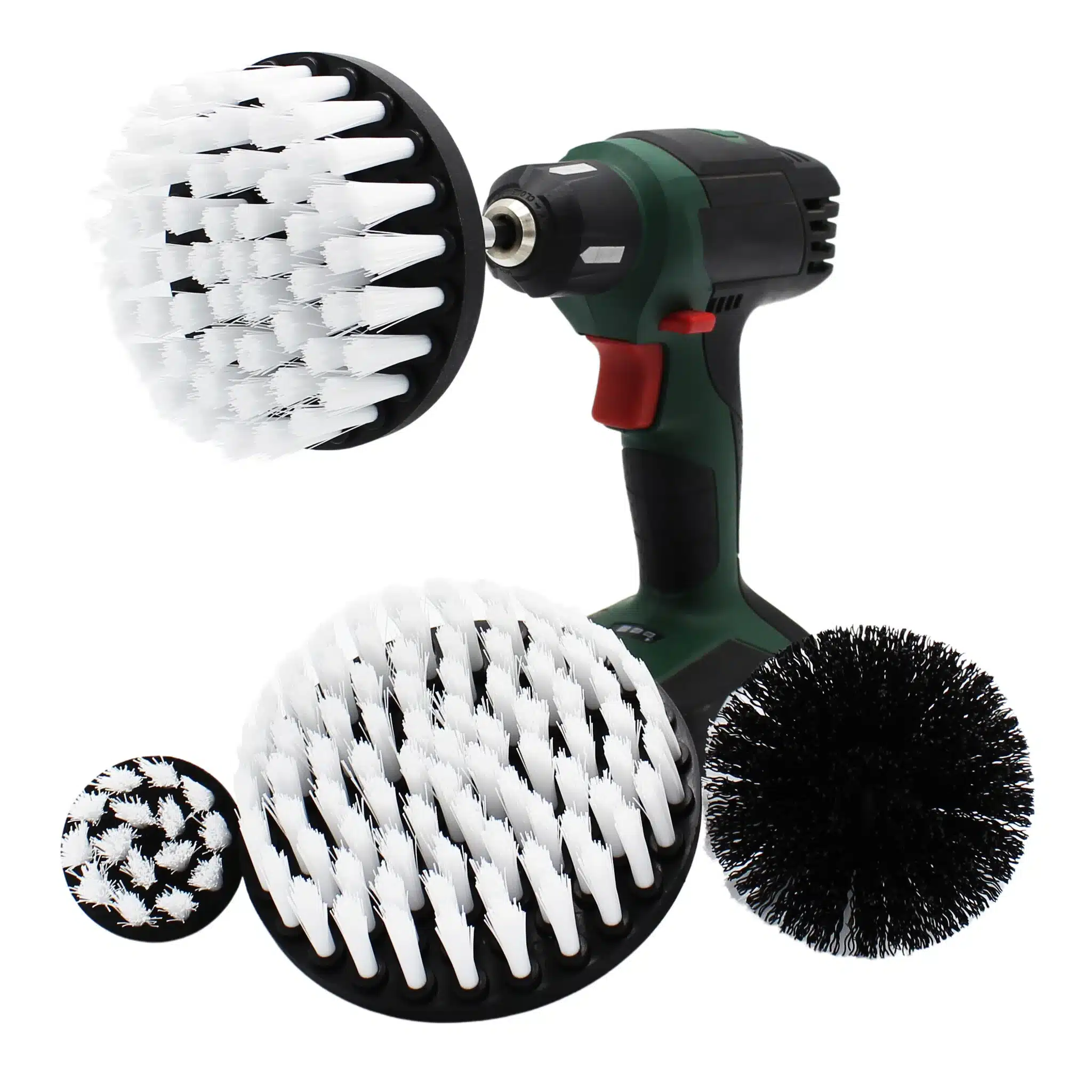 Set van 4 borstels voor boormachine
